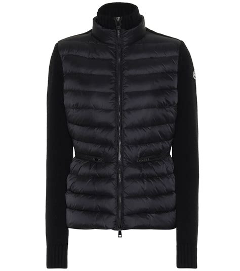 Black Wool And Cashmere Down Jacket 